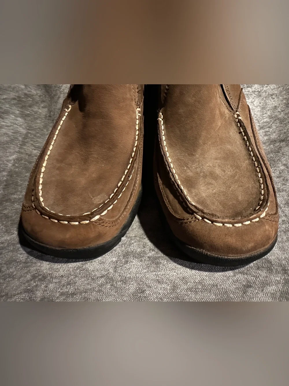 Men's Slip-On Casual Leather Shoes - Brown*Thom McAn*Size 13*Vintage*New
